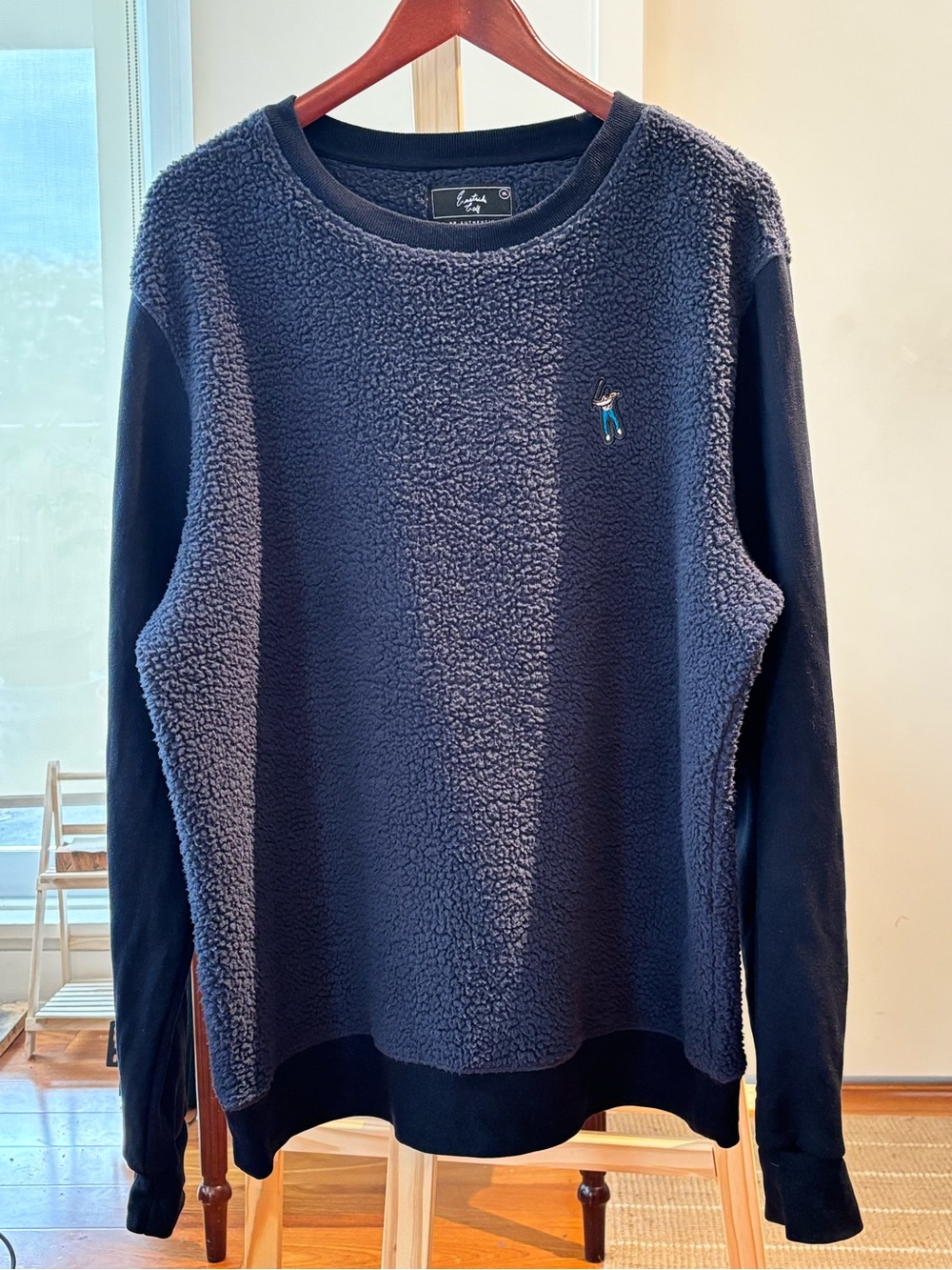 Eastside Golf Swingman Logo Sherpa Fleece Hybrid Crewneck Sweatshirt XL